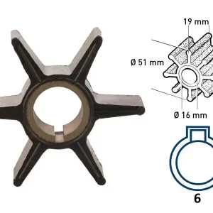 Ab Werk Impeller für Yamaha Außenborder 25-50 PS