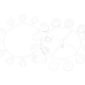 Abverkauf Nylon Unterlegscheibe mit Kappe / Weiß / 16 mm / 60 Stück