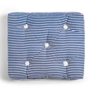 Kapok-Einzelsitzkissen / Königsblau / schmal gestreift Weltweiter Versand