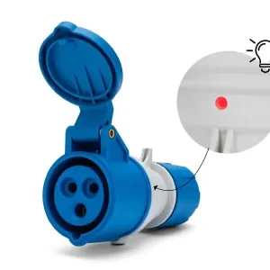 Ab Werk CEE-Kupplung / 16 A / 230 V / weiblich / mit Einschaltanzeige