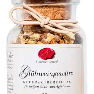 Gourmet Berner Glühweingewürz Gewürzmischung im Korkenglas 55g Beliebt