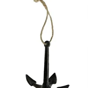 Anker Hängedeko Haken am Seil Tau Maritim Schiffstau Gusseisen Braun Antik-Stil Online Kaufen