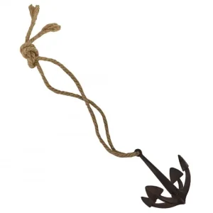 Anker am Seil Deko Schiffstau Hängedeko Maritim Gusseisen Vintage-Stil Braun Top-Seller