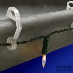 120 Haken zum Aufhängen Lichterkette an Dachrinne Lichtschlauch Befestigung Must-Have