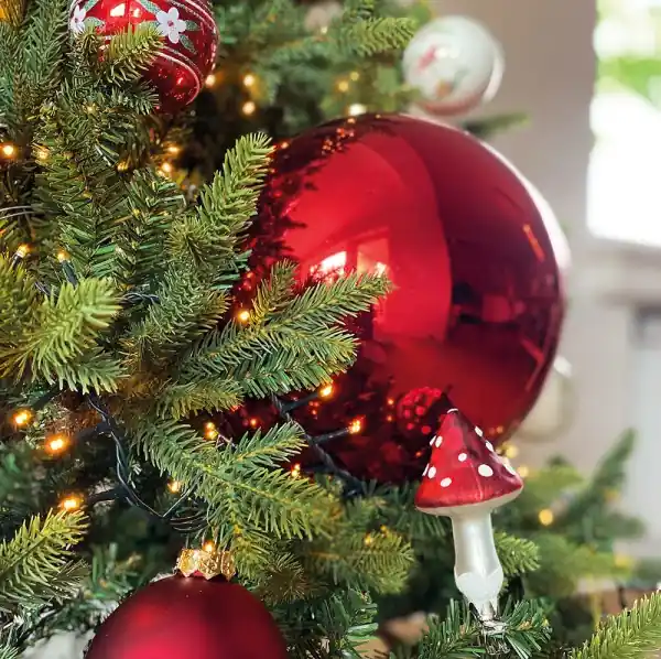 Große Christbaumkugel Rot Gänzend XXL Weihnachtskugel Bruchfest Wetterfest 25cm Top-Angebot