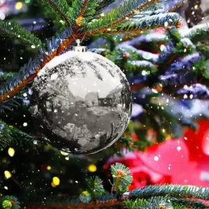 Must-Have Große Christbaumkugel Silber Glänzend Weihnachtsbaumkugel Bruchfest 20cm