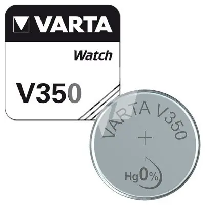 Varta Uhrenbatterie 350, wie V350, 604, 280-19, D350, 350, RW418, IEC SR42 HighDrain, 1.55V, 100mAh Top-Seller