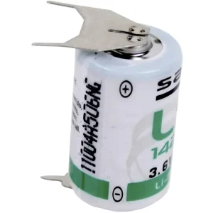 Preisreduziert Lithium-Batterie Saft LS14250, 1/2 AA, 3.6 Volt, 3er Print-Lötfahne