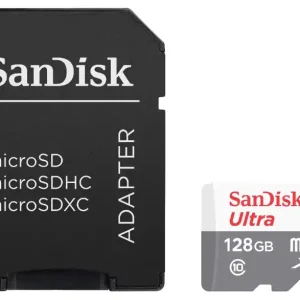 Speicherkarte micro-SDXC Card (Trans Flash), 128 GB, Class 10, inkl. Adapter auf SD-Card Echt
