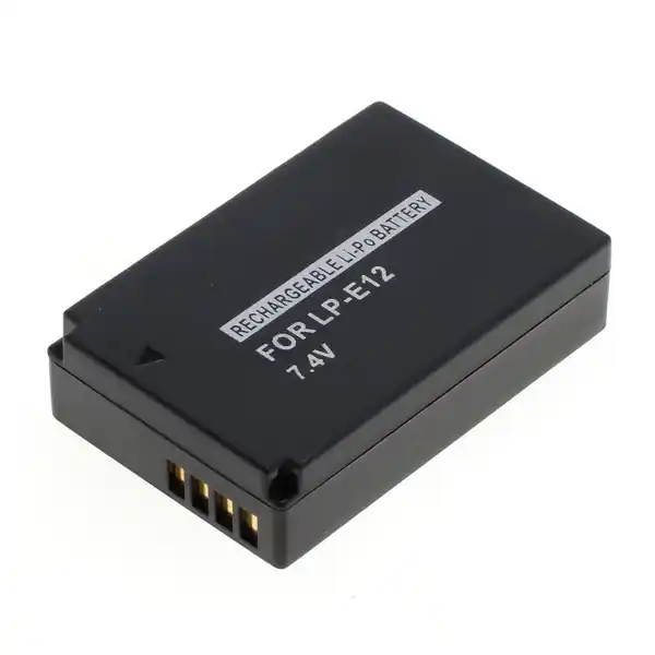 Must-Have Akku für Canon EOS M50, Typ LP-E12, 650 mAh