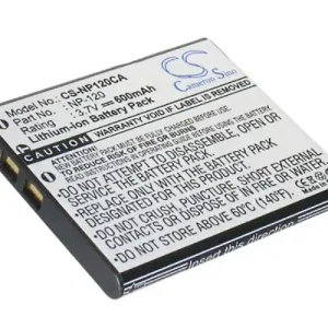 Akku für Casio EXILIM EX-ZS15, Typ NP-120, 600 mAh Günstig