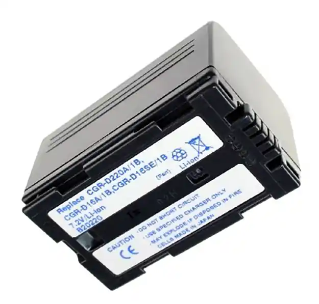 Exklusiv Akku wie Panasonic CGR-D220,für PANASONIC NV DS15ENC, anthrazit