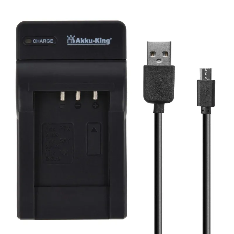 USB-Akku-Ladegerät kompatibel mit Sanyo DB-L80 Hochwertig