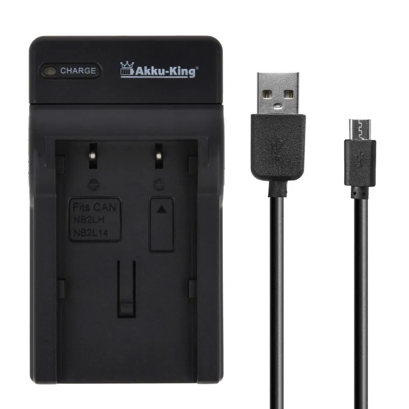 Top-Angebot USB-Akku-Ladegerät kompatibel mit Canon NB-2L, NB-2LH, NB-2L5, NB-2L12, NB-2L13, NB-2L14, NB-2L24H