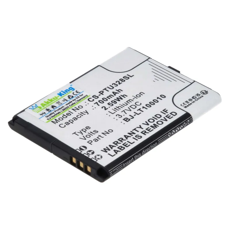 Akku kompatibel mit Panasonic BJ-LT100010 - Li-Ion 700mAh - für KX-TU327, KX-TU327EX, KX-TU327EXBE, KX-TU328, KX-TU328EX, KX-TU328EXBE Kostenfreie Lieferung
