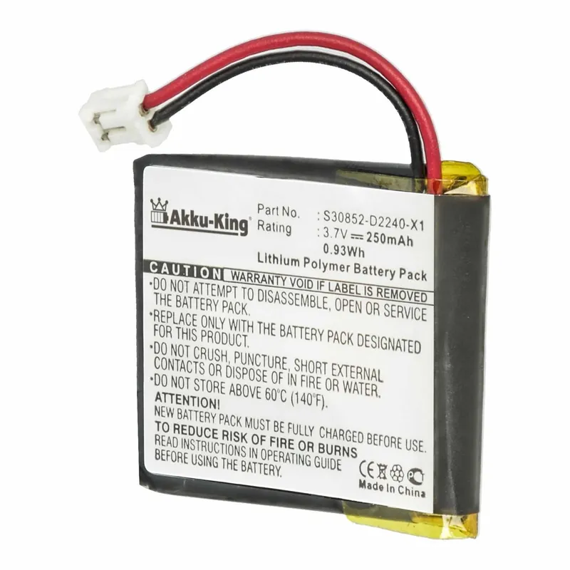 Akku kompatibel mit Siemens S30852-D2240-X1 - Li-Polymer 250mAh - für Gigaset L410 Rabatt