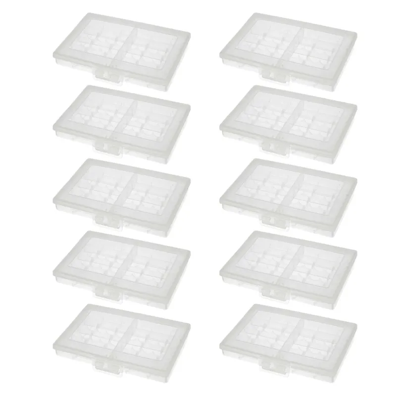 10er Pack Aufbewahrungsbox für 10x Mignon (AA) / Micro (AAA) Akkus / Batterien - 10er Set Online Kaufen