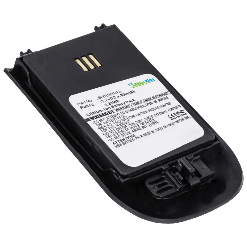 Mega-Angebot Akku kompatibel mit Ascom D62 DECT, Avaya 3725 DECT - ersetzt 660190 - Li-Ion 900mAh