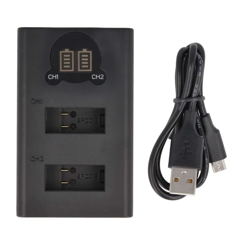 2-fach Ladestation kompatibel mit GoPro SPCC1B - mit LCD Display USB-Anschluss / DL-Serie 4.4V Jetzt Bestellen