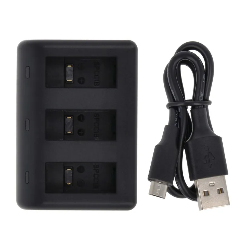 3-fach Akku Ladestation für GoPro Max - ACBAT-001, SPCC1B, SPCC1B+ - schwarz Kostenloser Versand