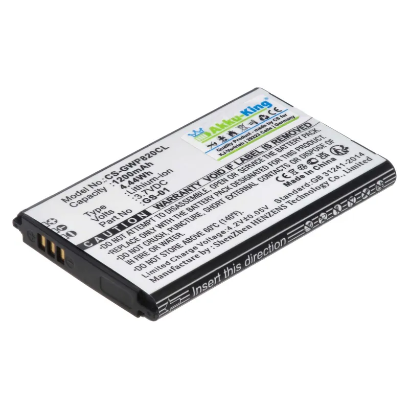 Akku kompatibel mit Grandstream GS-01 - Li-Ion 1200mAh - für DP730, GMD1208, WP810, WP820 Top-Angebot