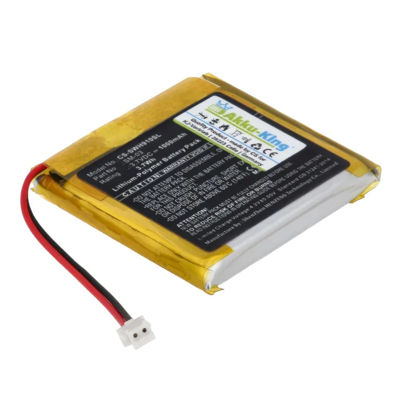 Knallerangebot Akku kompatibel mit Sony SM-03 - Li-Polymer 1000mAh - für WH-H910, WH-H910N