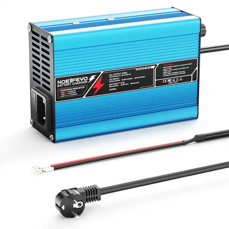 NOEIFEVO 54,6V 5A Lithium-Batterieladegerät für 48,1V 13S Batterie, automatische Abschaltung, E-Bike-Scooter, Elektromotorrad, mit Kühlventilator Saisonangebot