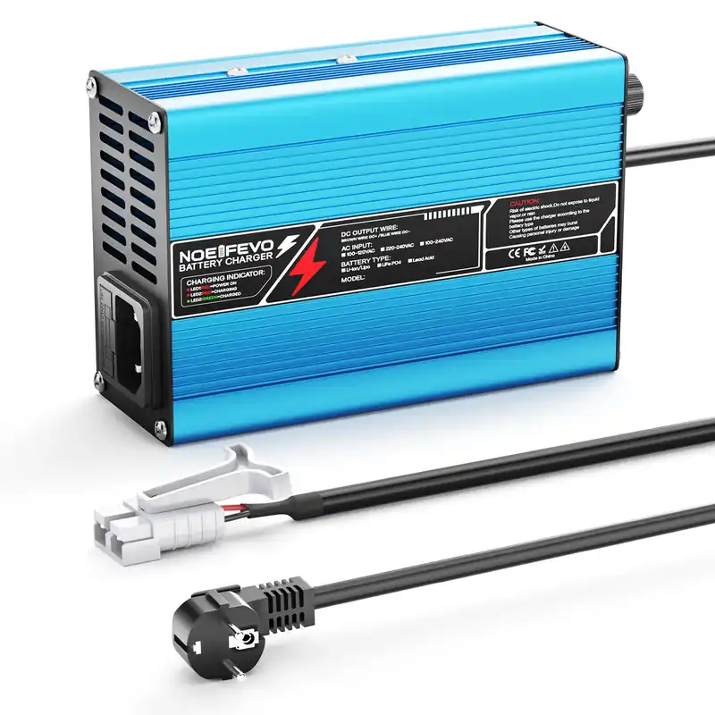 Rabatt NOEIFEVO 36.5V 2A 3A 3.5A 4A LiFePO4 Batterie-Ladegerät für 10S 32V LiFePO4 Batterie, automatischer Abschaltung(BLUE)
