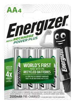 Ab Werk Energizer Akku Powerplus HR 6 AA Mignon 2000 mAh 4er Blister
