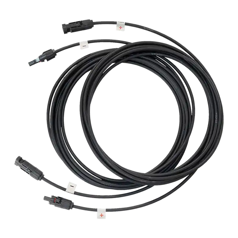 Neu Solarverlängerungskabel 2 x 6 Meter à 6mm² inkl. Solarstecker beidseitig (MC4-kompatibel)